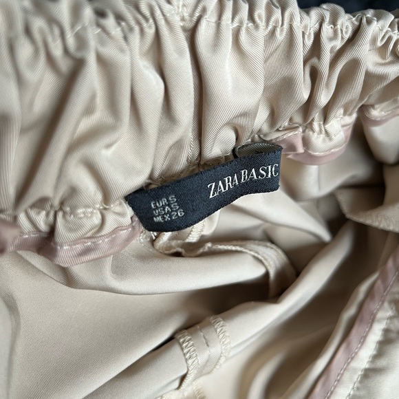 Zara Soft Linen Beige Skirt - Picture 4 of 4